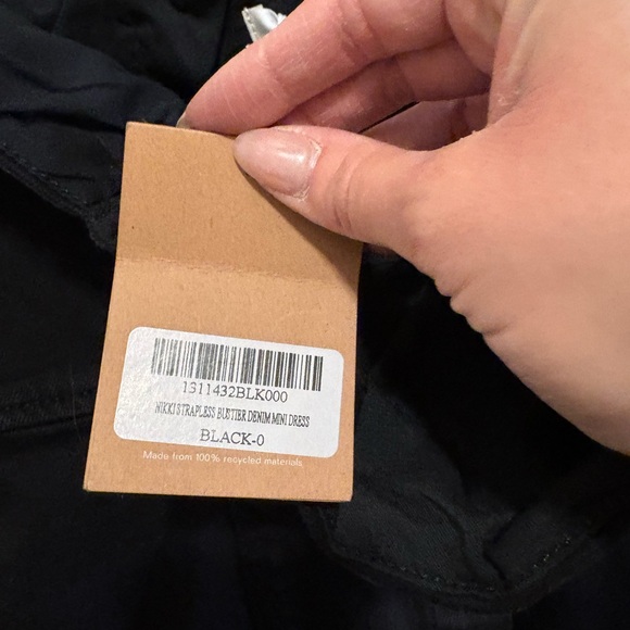 NWT Reformation Nikki Strapless Bustier Denim Mini Dress - Picture 9 of 11